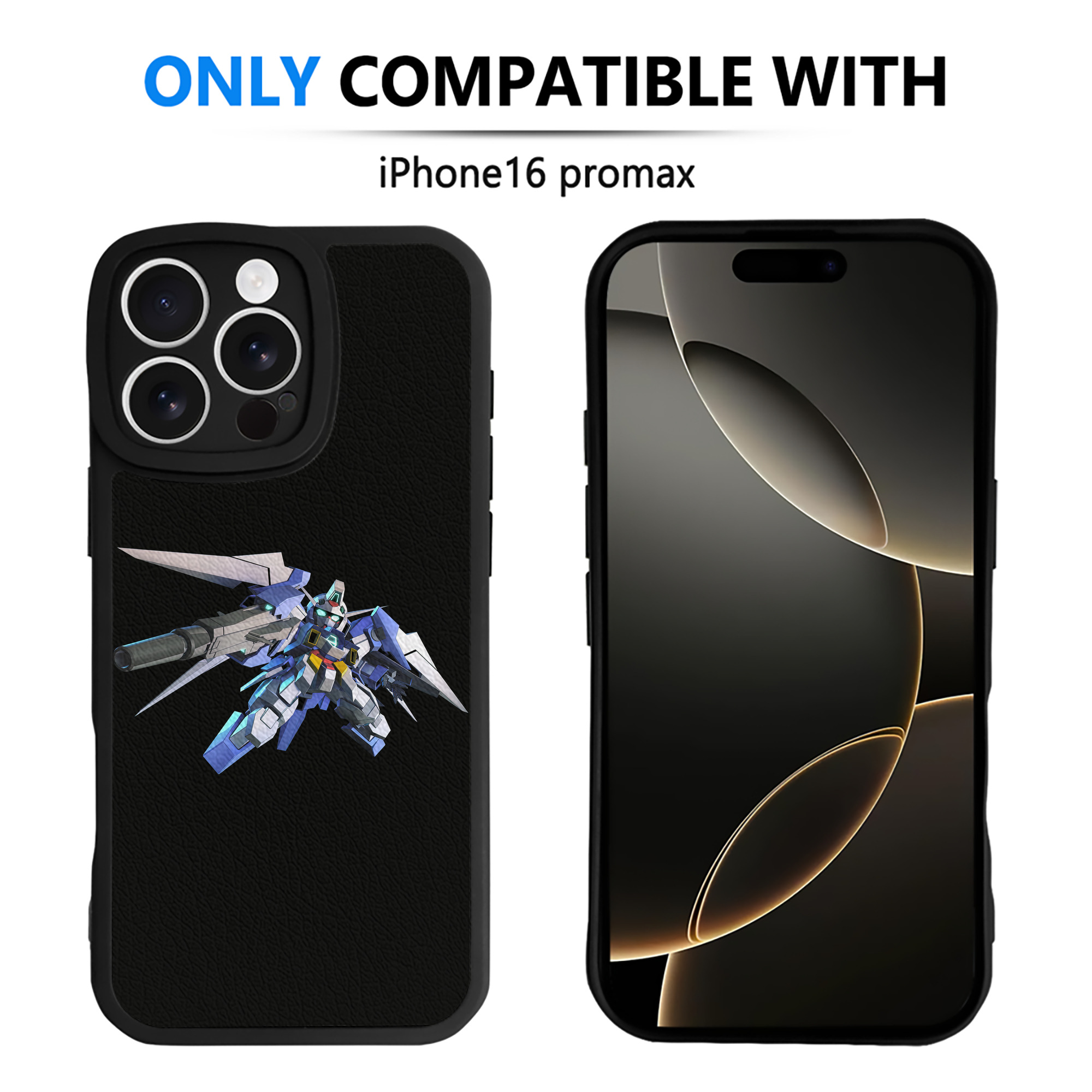 （画像用） 機動戦士ガンダム Mobile Suit Gundam 【iPhone 16シリーズ対応】シリコンスマホケース（レザー調） 材質：シリコン